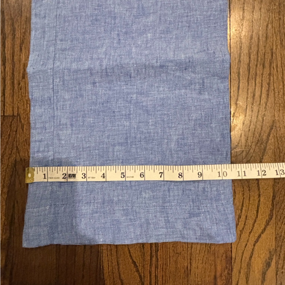 Lilly Pulitzer Chambray Blue Elastic linen Waist Pants women’s sz medium (8-10) - Picture 3 of 8